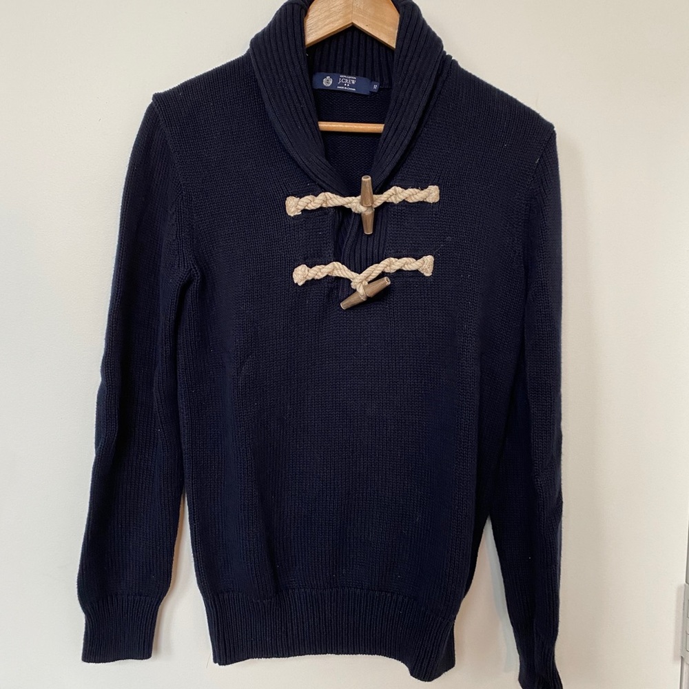 JCrew Nautical Toggle Sweater